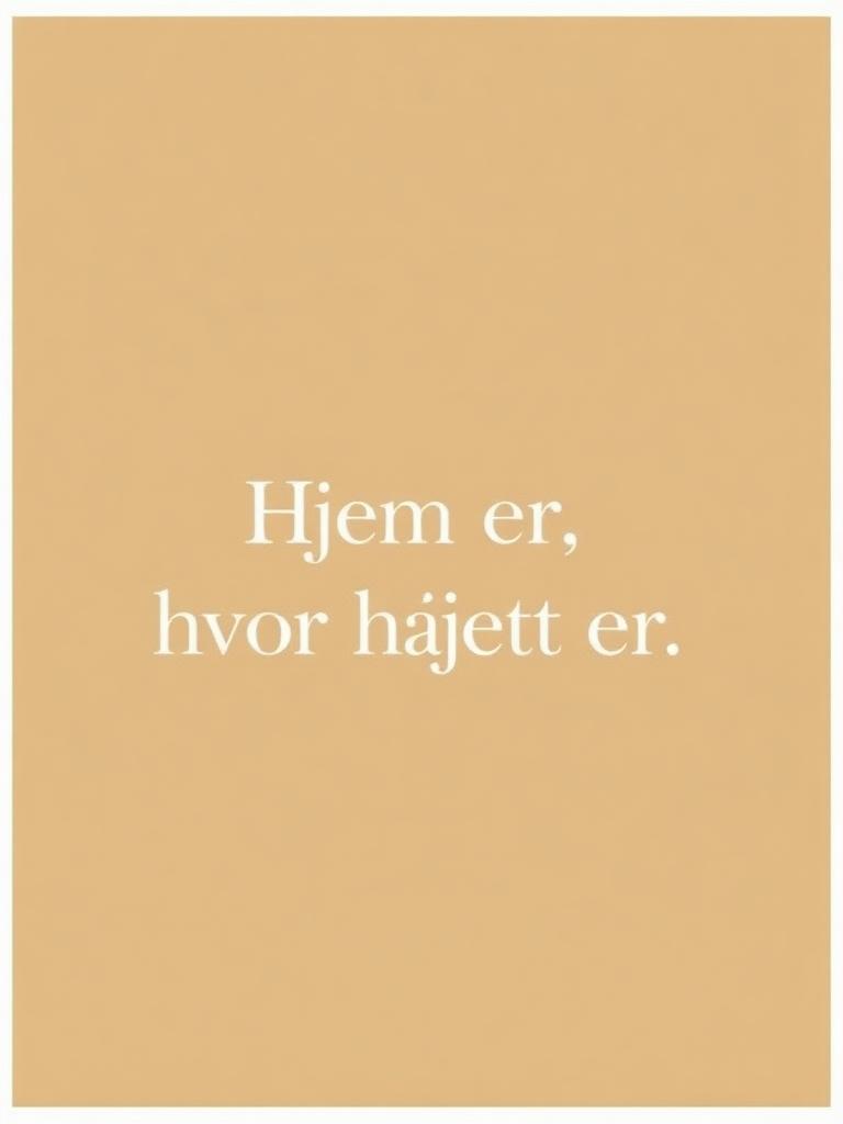 Hjem er… plakat