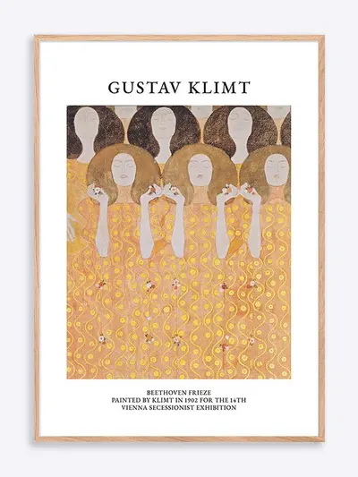 Gustav Klimt Beethoven Frieze plakat