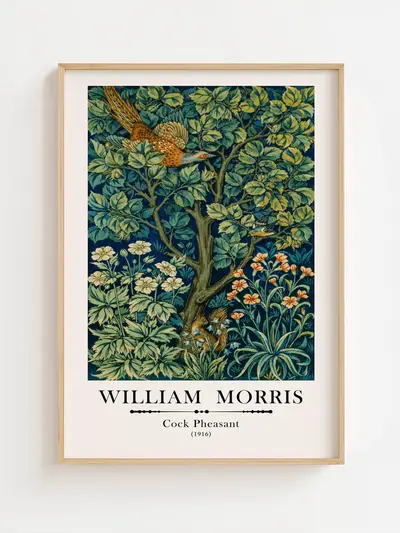 William Morris - Cock Pheasant Poster | 21 x 29,7 cm (A4) | Ellens Postershop plakat