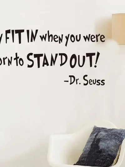 Why fit in - Wallsticker plakat