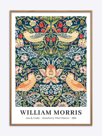 William Morris Strawberry Thief plakat