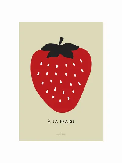 À la fraise plakat