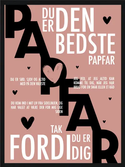 Papfar plakat - Personlig plakat plakat