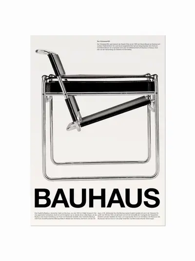 Bauhaus plakat  The Chair (Clubsessel B 3) plakat