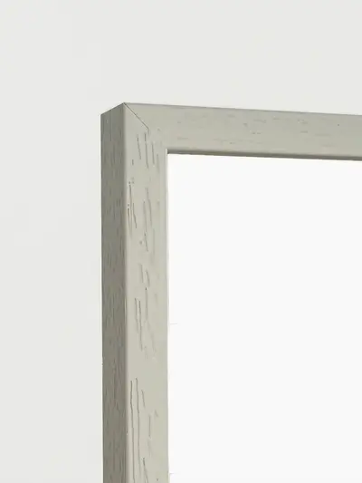 Ayous Hvid - Solid træ ramme - 50 x 70 plakat