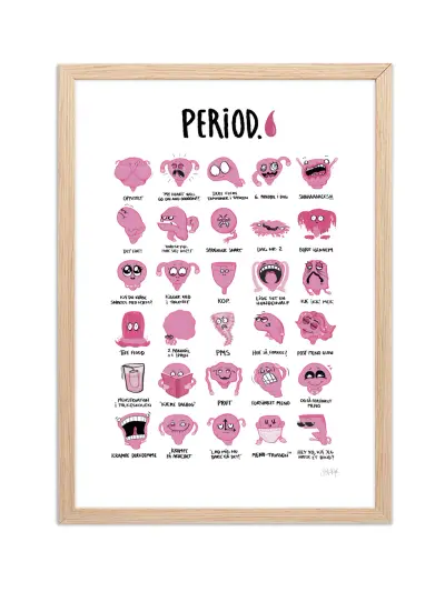 Period - plakat af Sofie Nørskov plakat