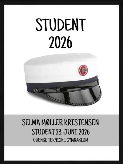 Personlig student plakat plakat