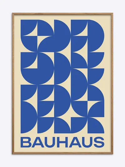 Bauhaus Plakat Blå 016 plakat